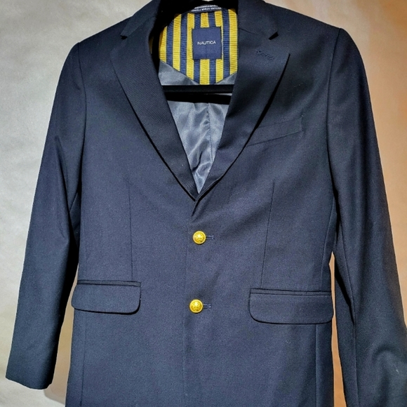 Navy Blue Nautica Blazer Style Jacket - Picture 1 of 1
